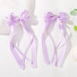 Cute Ribbon Bow Headband Long Tassel Hair Clip