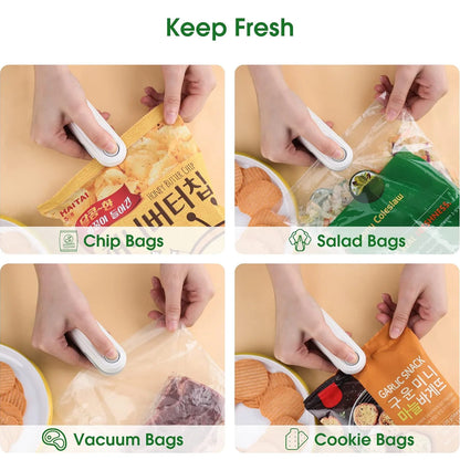 Portable 2-In-1 Mini Heat Sealer for Snacks