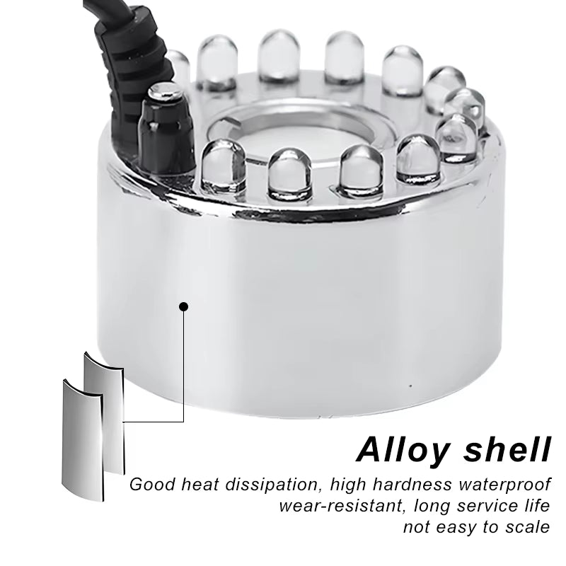 Party Mist Maker Water Fountain Fogger 12 LED Colors