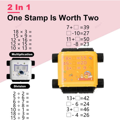 2-In-1 Teaching Stamp Fill-In Roller Math Tool