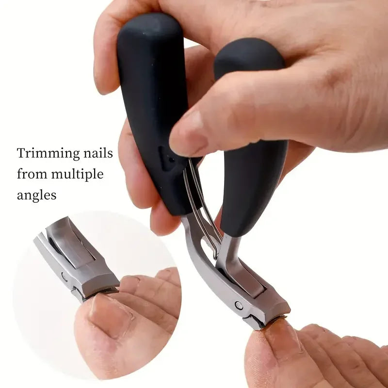 Heavy-Duty Anti-Splash Wide Fingernail Clippers