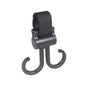 Double Hook Baby Stroller Hanger 360-Degree Rotation