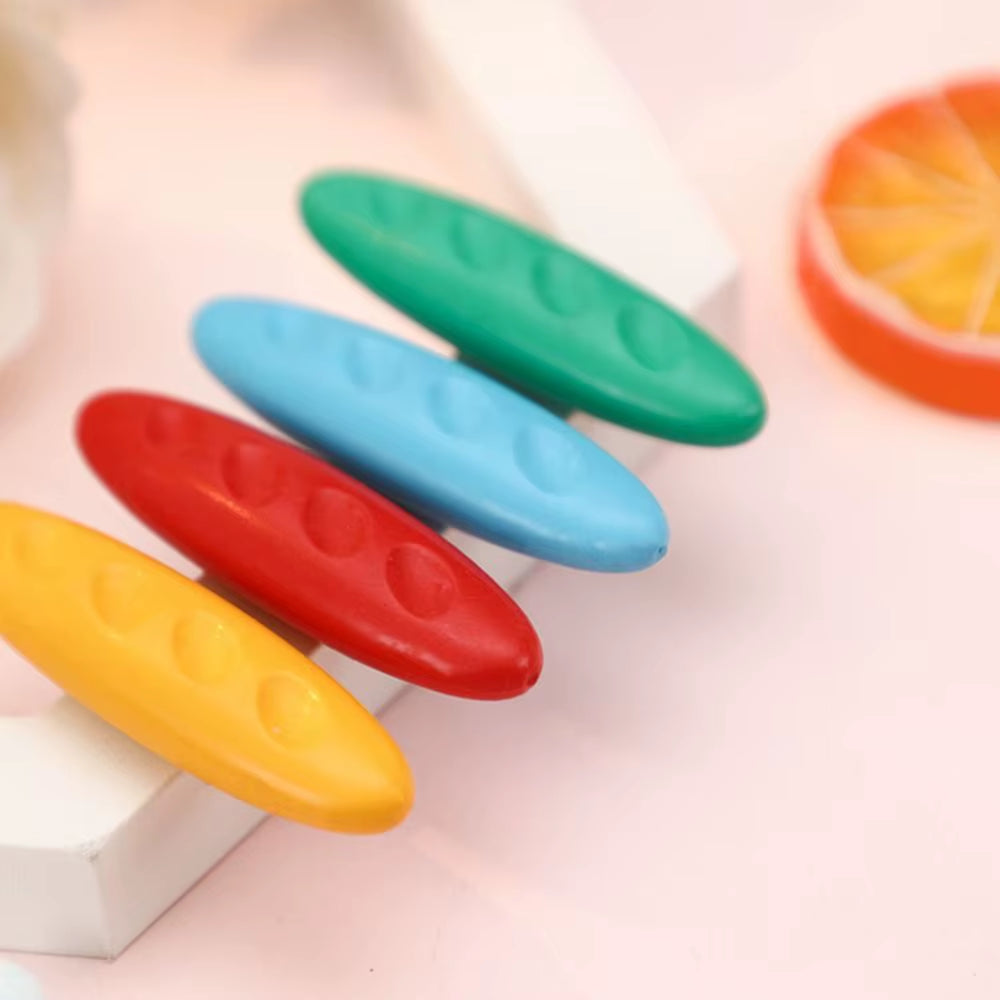 Kids Washable Erasable Peanut-Shaped Crayon Set