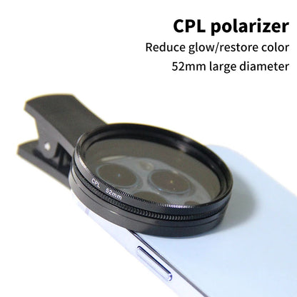 52Mm Circular Polarizer Camera Lens CPL Filter
