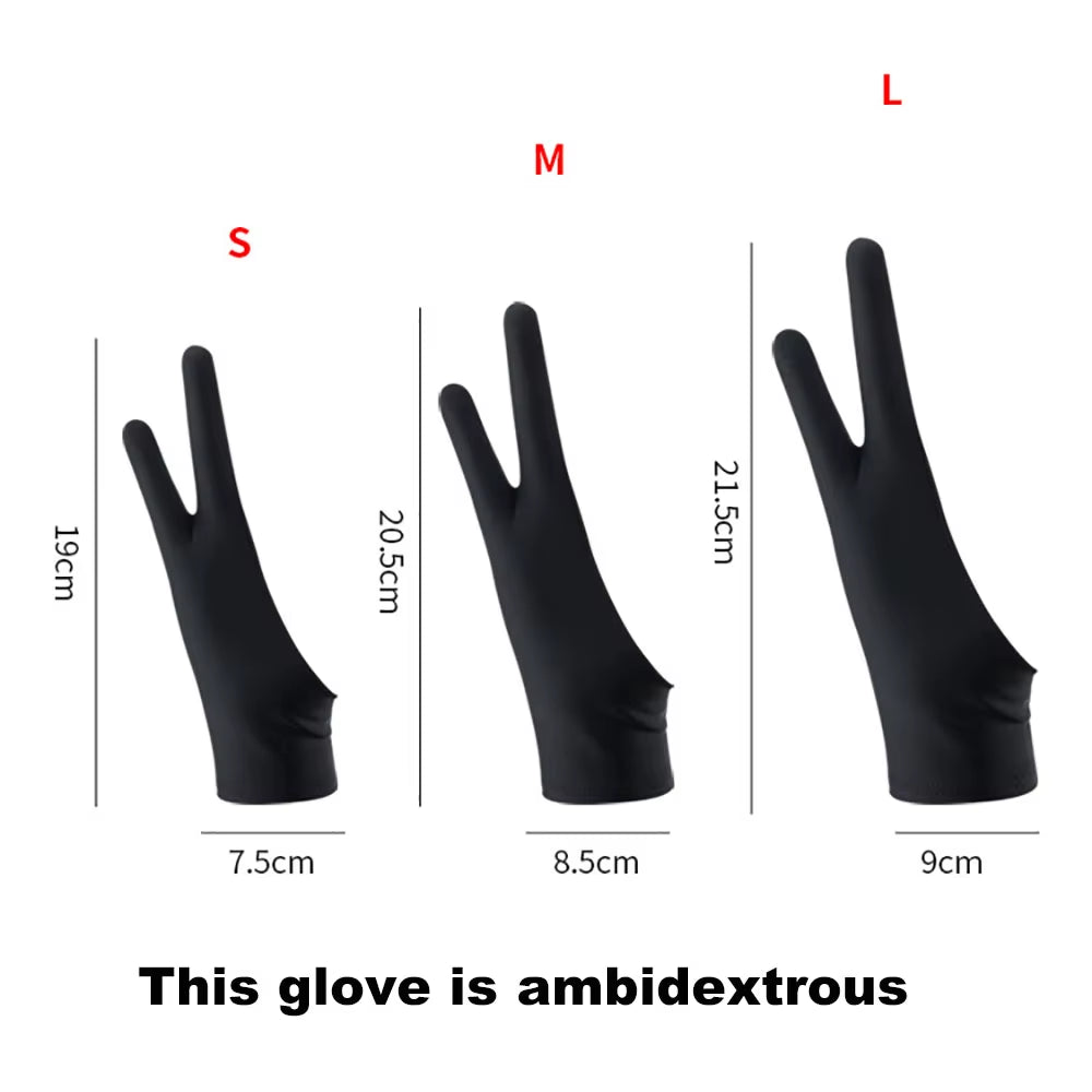 Anti-Touch Two-Finger Hand Painting Gloves Art Supplies