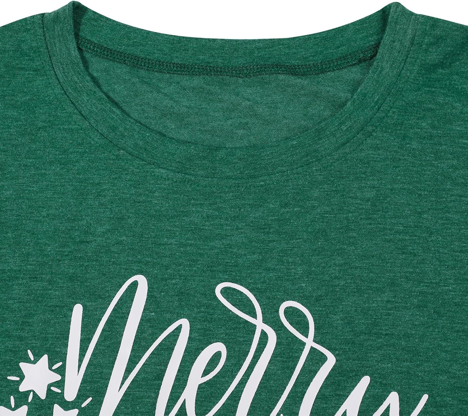 Plus Size Christmas Splicing Sleeve Tee – Holiday Baseball Top
