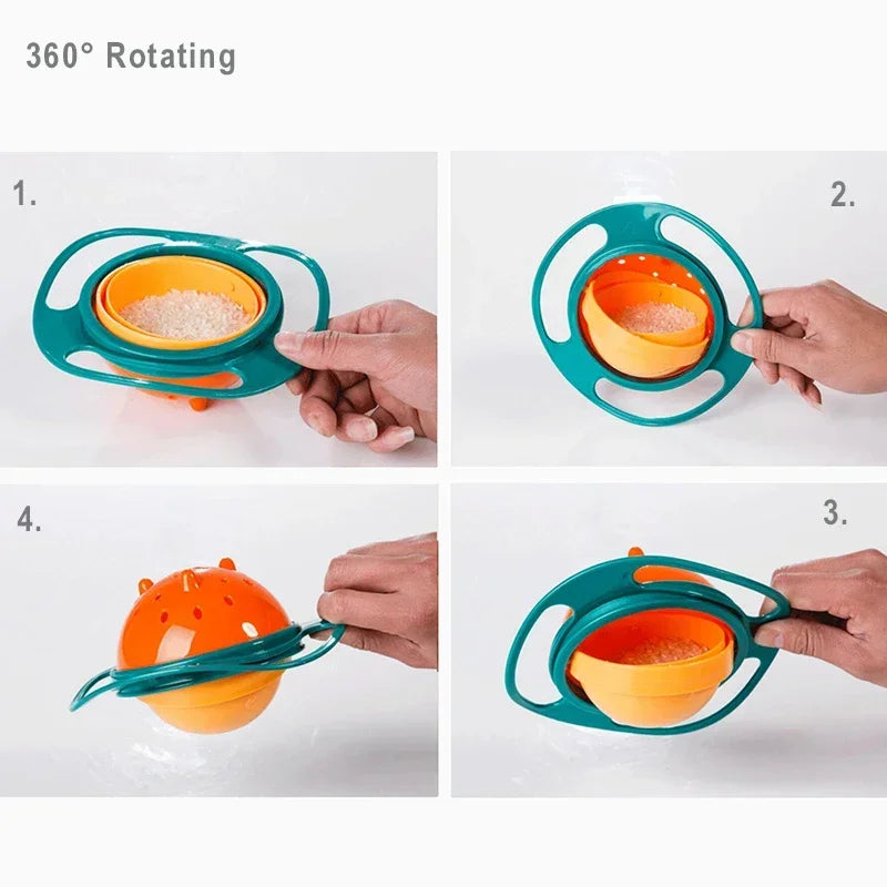 Universal Gyro Bowl Children Rotary Balance Novelty