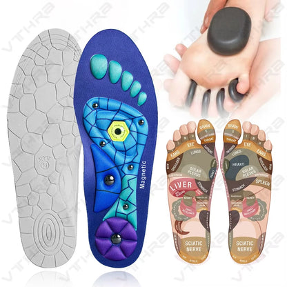 Magnetic Therapy Sports Insoles Foot Massage Pads