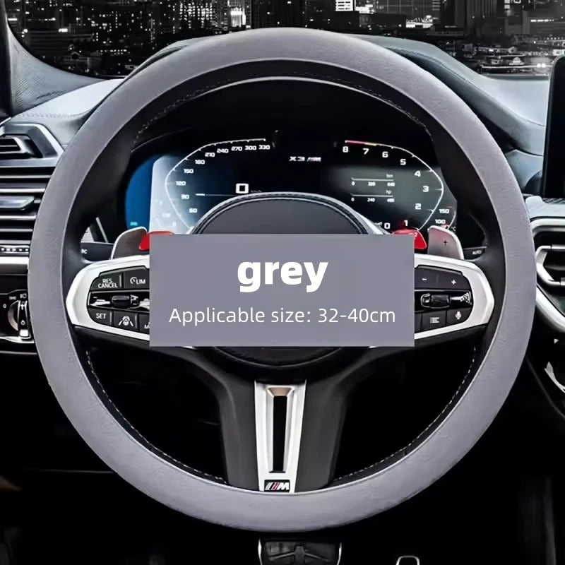 Car Silicone Steering Wheel Cover Sweat-Absorbing Non-Slip