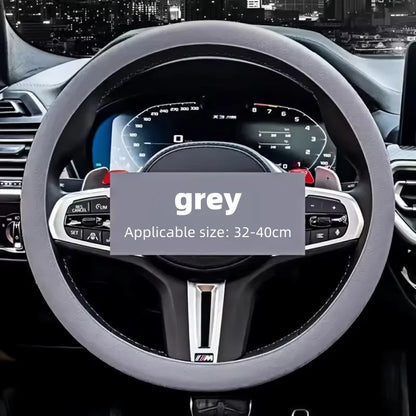 Car Silicone Steering Wheel Cover Sweat-Absorbing Non-Slip