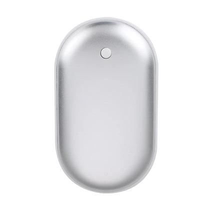 Portable USB Rechargeable Pebble Hand Warmer Power Bank