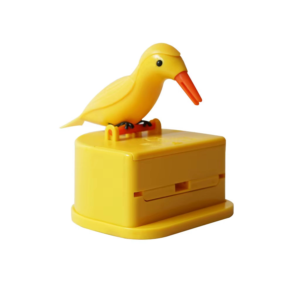 Small Bird Automatic Toothpick Dispenser Container