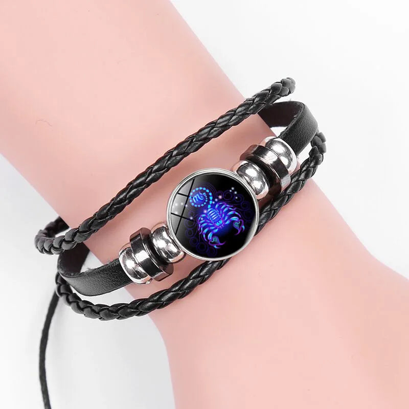 12-Constellation Zodiac Charm Bracelet