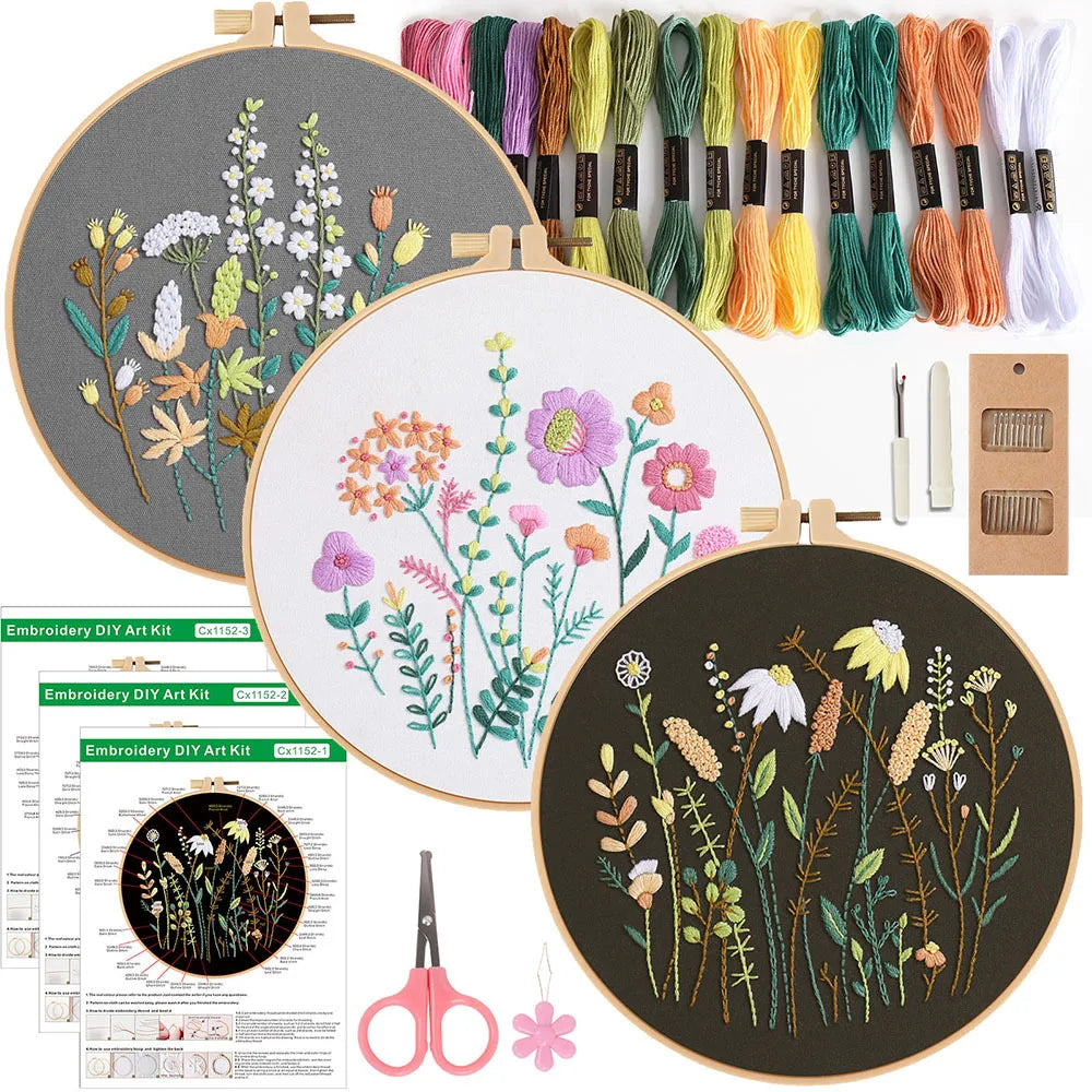 Embroidery Kit for Beginners Starter Set