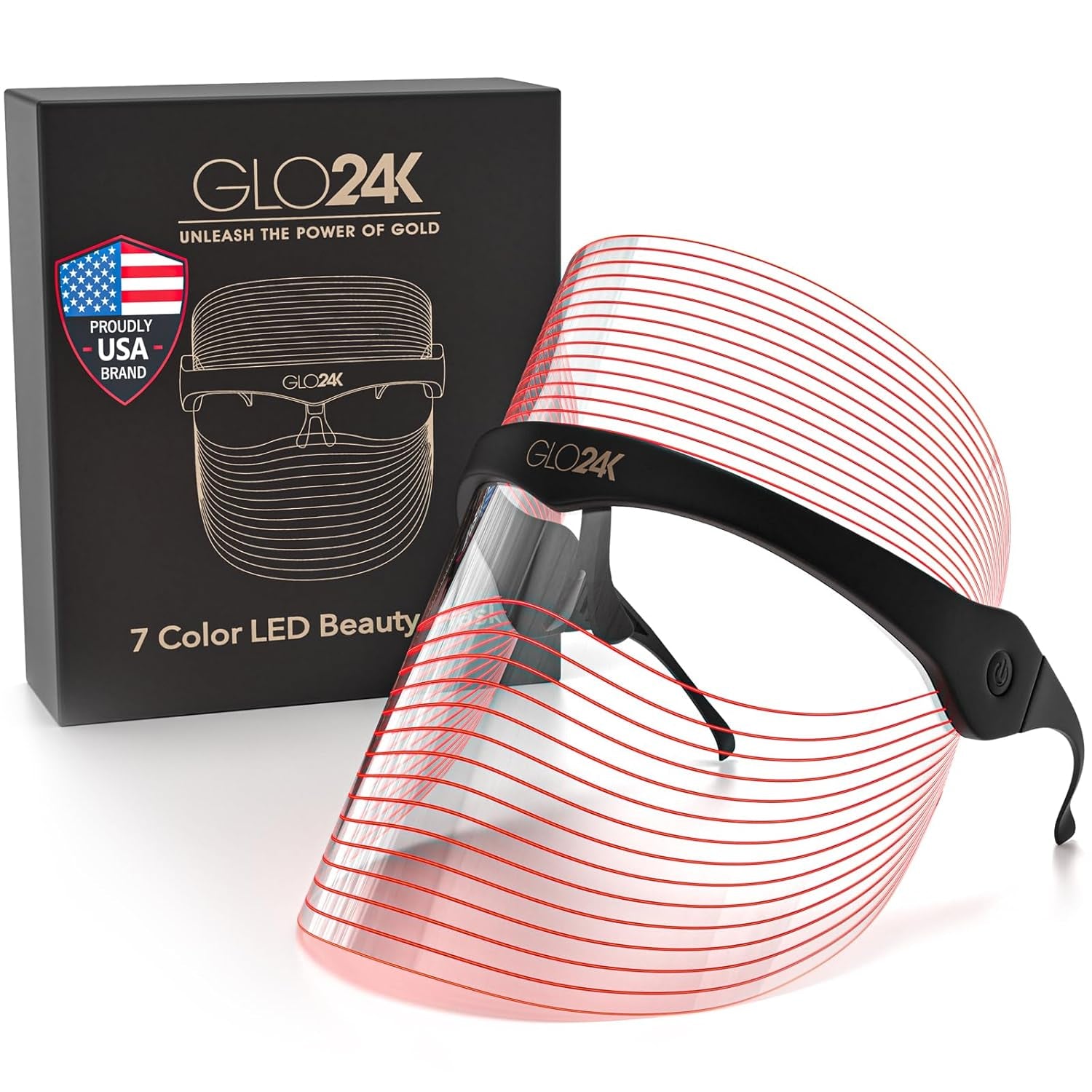 LED Face Mask 7 Color Modes Rechargeable Skin Care Device