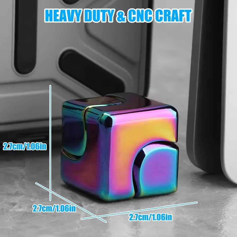 Metal Cube Spinner Fidget Toy 3D Puzzle Gyro Gear