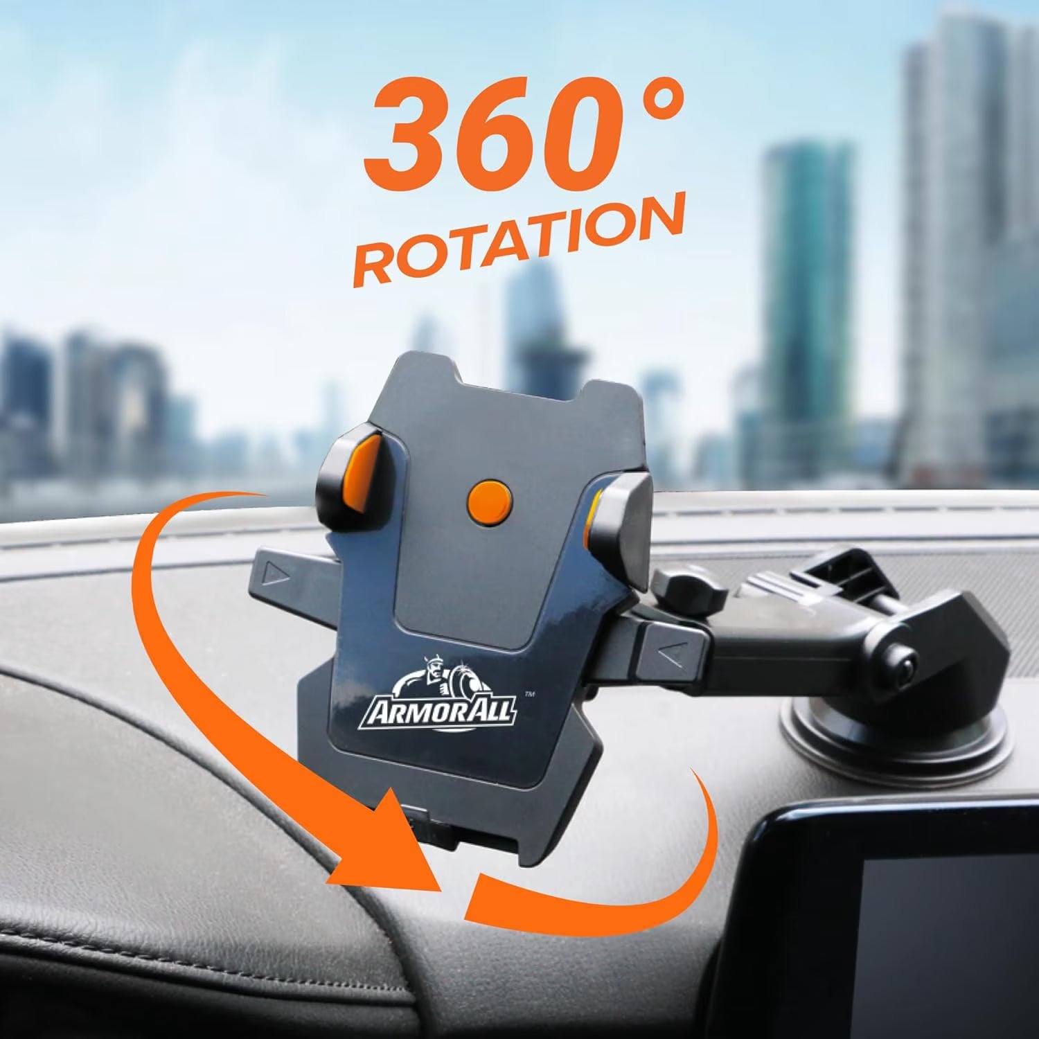 Dashboard Windshield Suction Phone Mount Extendable Arm