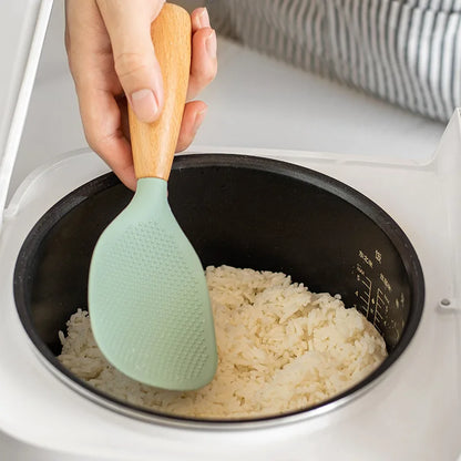 Silicone Spoon Non-Stick Cooking Spoon Kitchen Gadget