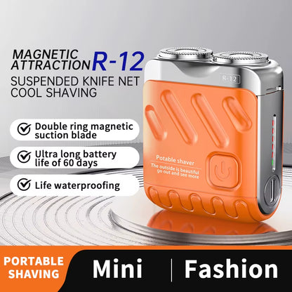 Mini Electric Shaver Dual Head Waterproof Rechargeable