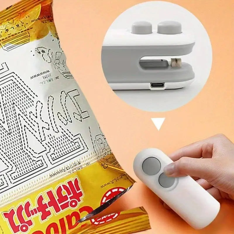 Portable 2-In-1 Mini Heat Sealer for Snacks