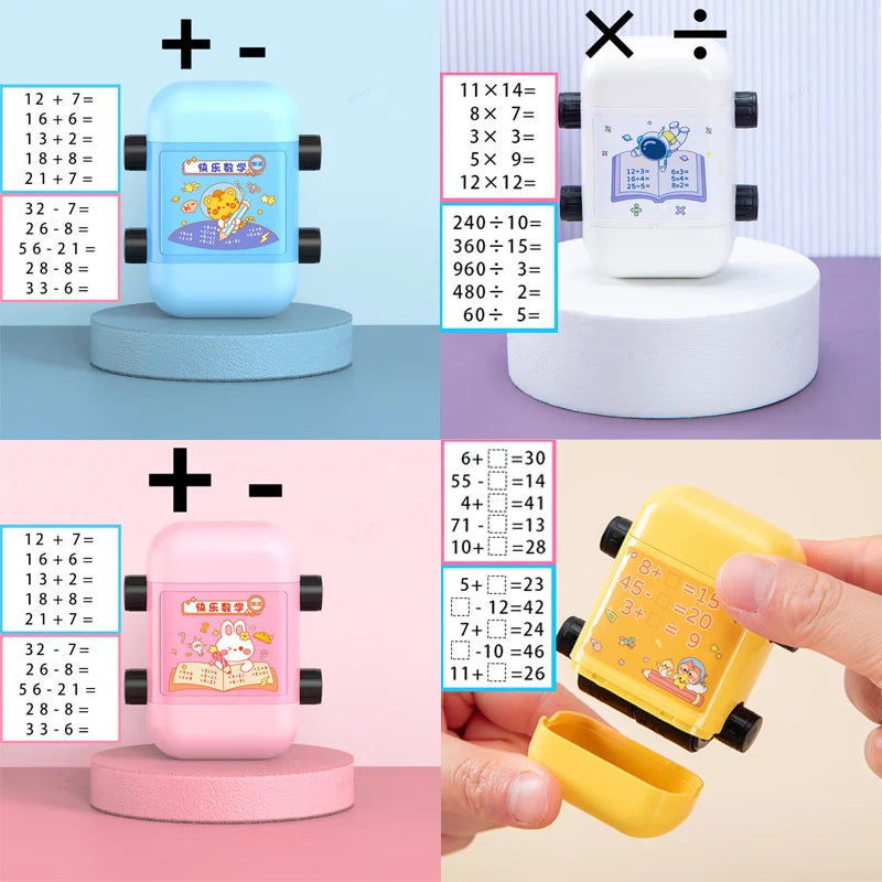 2-In-1 Teaching Stamp Fill-In Roller Math Tool
