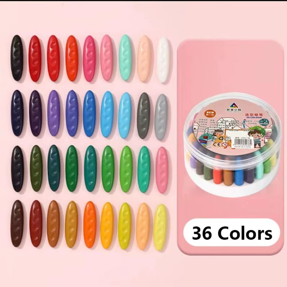 Kids Washable Erasable Peanut-Shaped Crayon Set