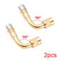 Motorcycle Angle Bent Valve Adaptor 2-Piece Set