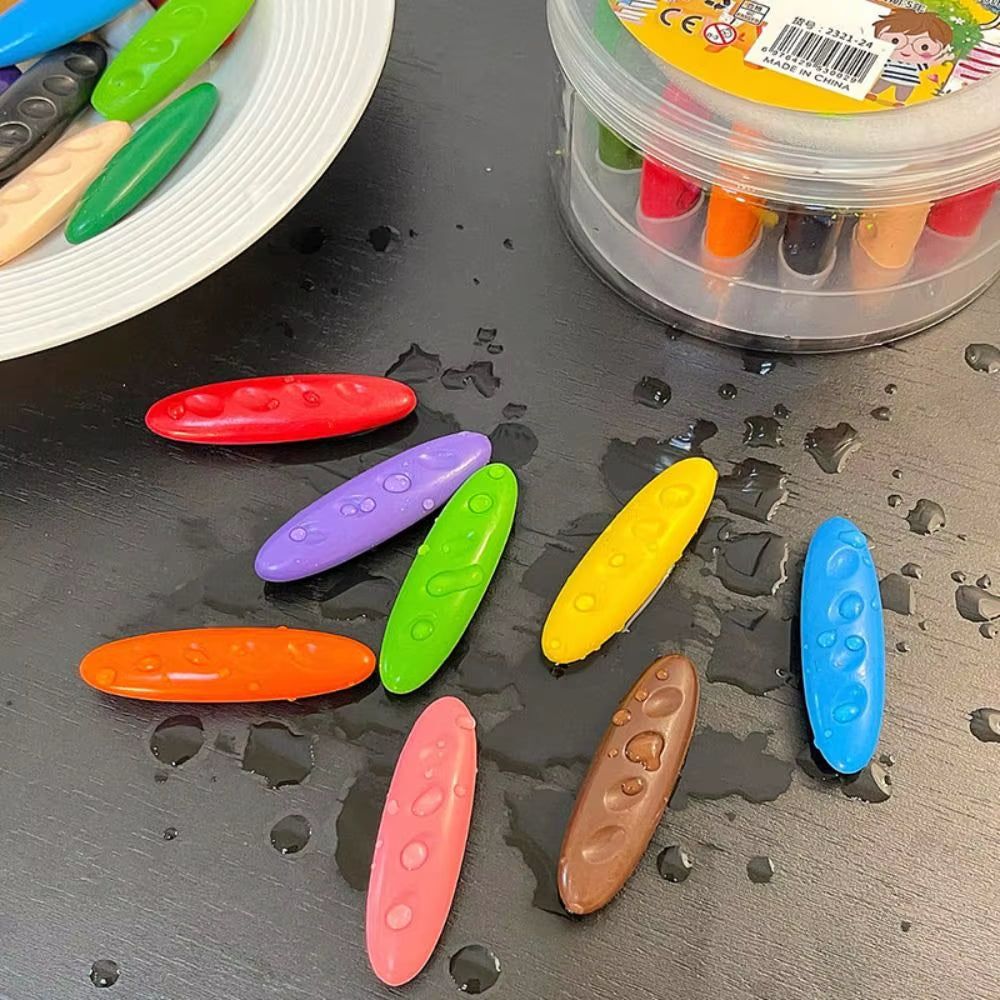 Kids Washable Erasable Peanut-Shaped Crayon Set