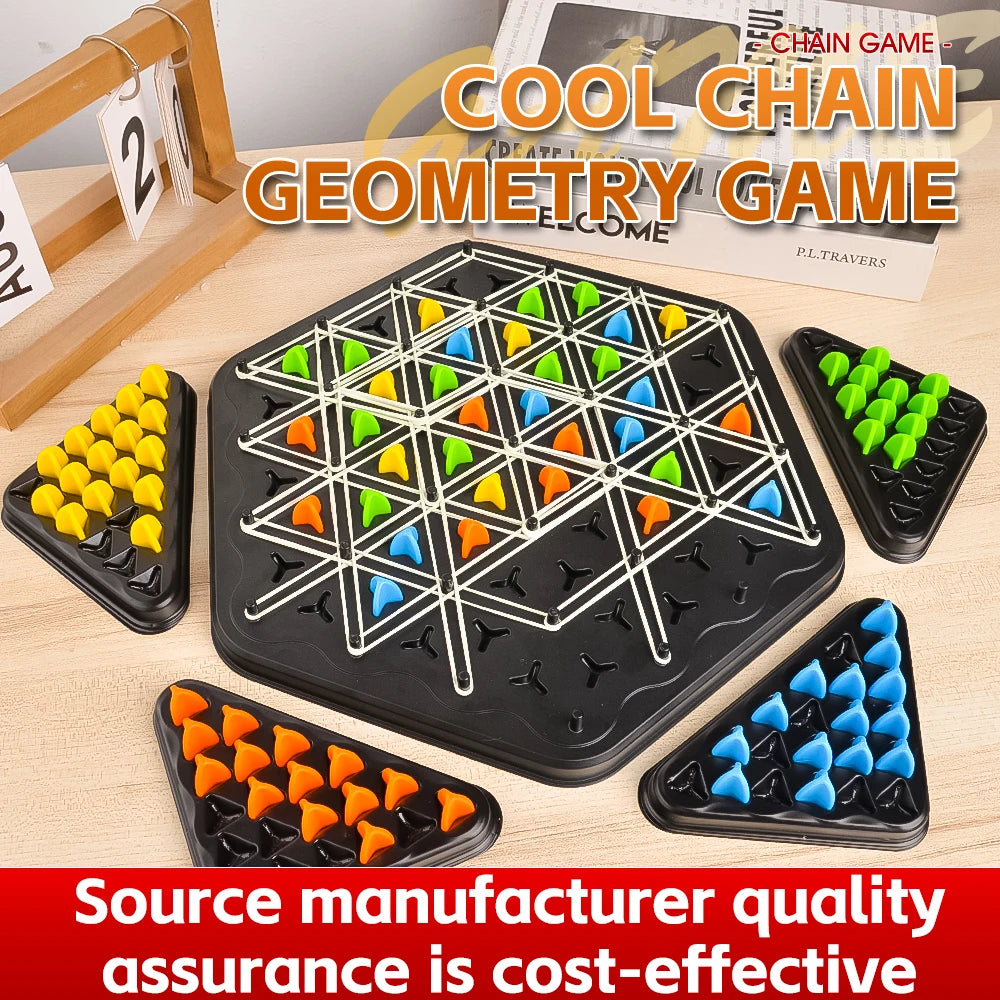 Triangle Link Chess Tabletop Puzzle Game Family
