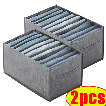 Clothes Trousers Storage Box Wardrobe Organizer
