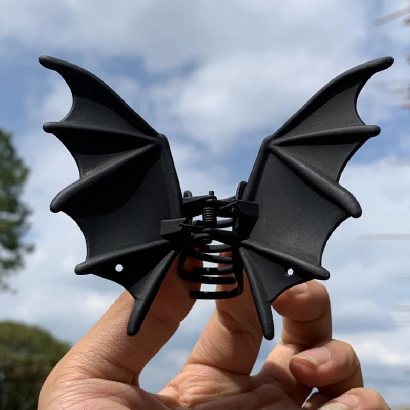 Halloween Metal Bat Hair Clip Accessory