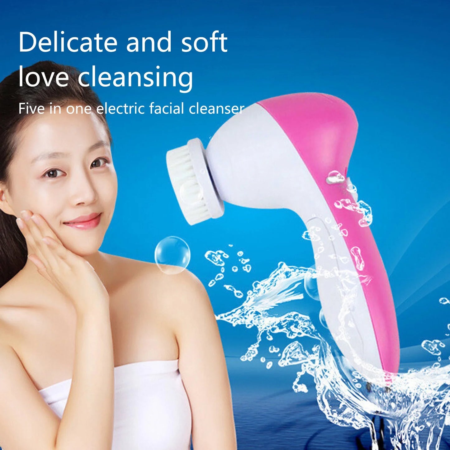 5-In-1 Electric Facial Cleansing Brush