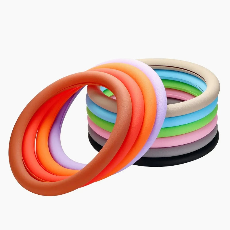 Car Silicone Steering Wheel Cover Sweat-Absorbing Non-Slip