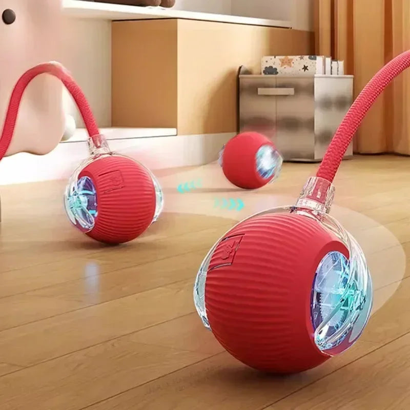 Cat Interactive Ball Toy Automatic Rolling with Tail
