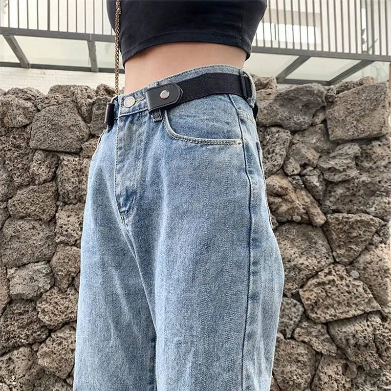 Buckle-Free Adjustable Stretch Elastic Waist Belt