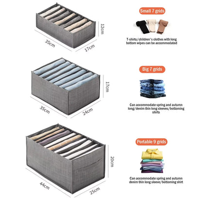 Clothes Trousers Storage Box Wardrobe Organizer