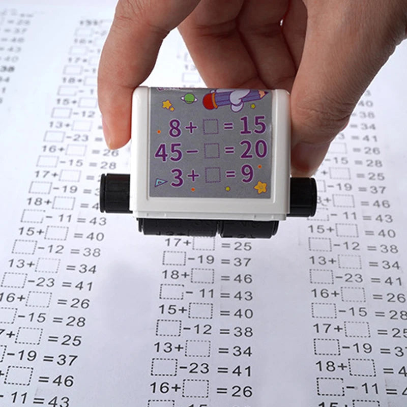 2-In-1 Teaching Stamp Fill-In Roller Math Tool