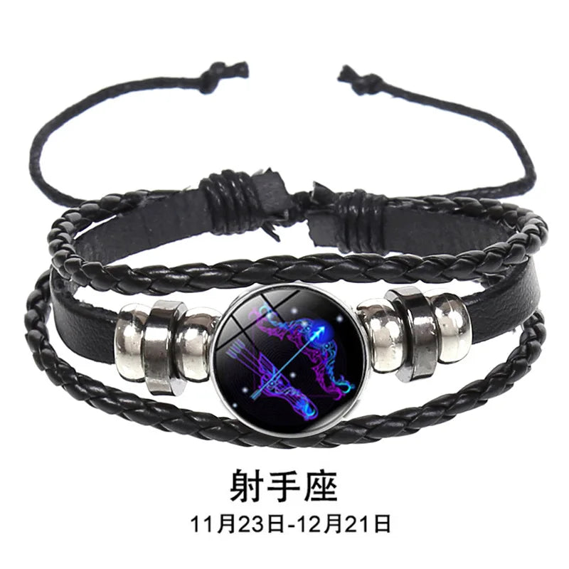 12-Constellation Zodiac Charm Bracelet