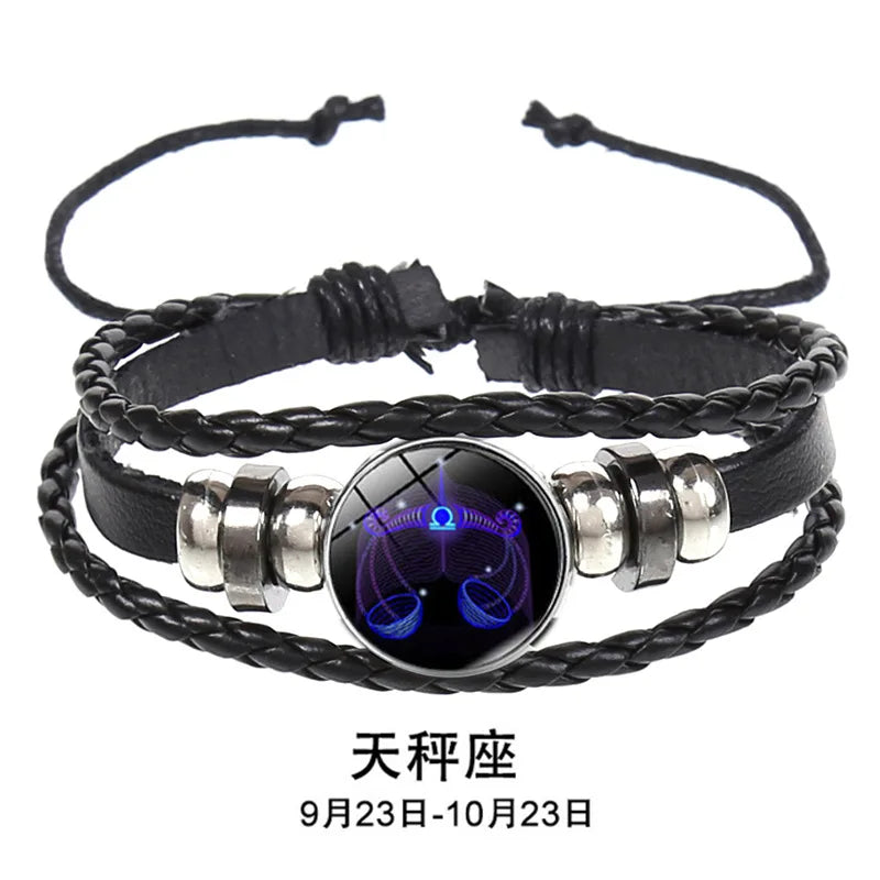 12-Constellation Zodiac Charm Bracelet
