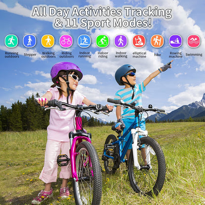 Kids Fitness Tracker Watch – Waterproof Activity & Sport Modes
