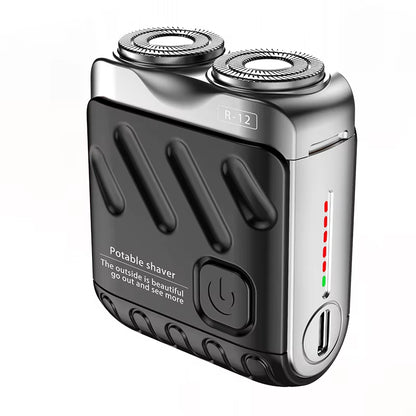 Mini Electric Shaver Dual Head Waterproof Rechargeable