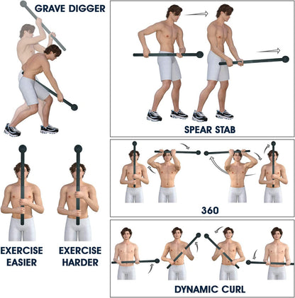 Adjustable Steel Mace Bell – Full-Body Strength & Grip Trainer