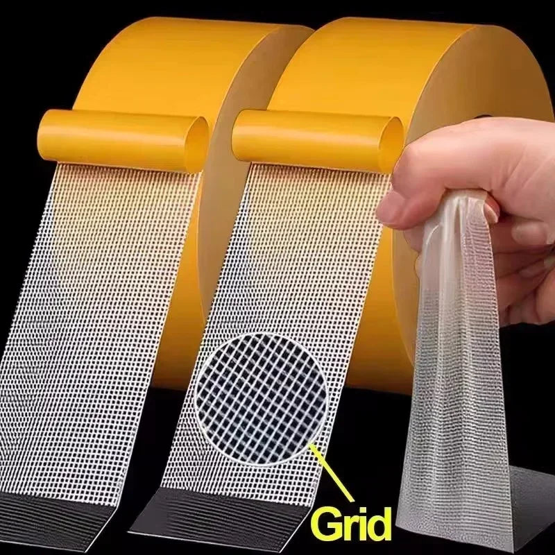 Heavy-Duty Double-Sided Carpet Tape – Waterproof Mesh Adhesive