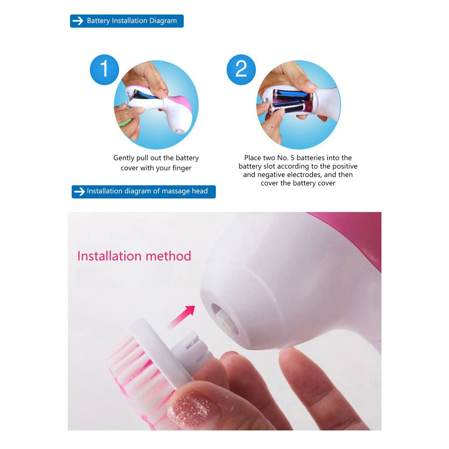 5-In-1 Electric Facial Cleansing Brush