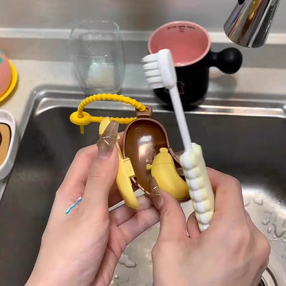 Banana Toothbrush Protective Travel Cap with Storage