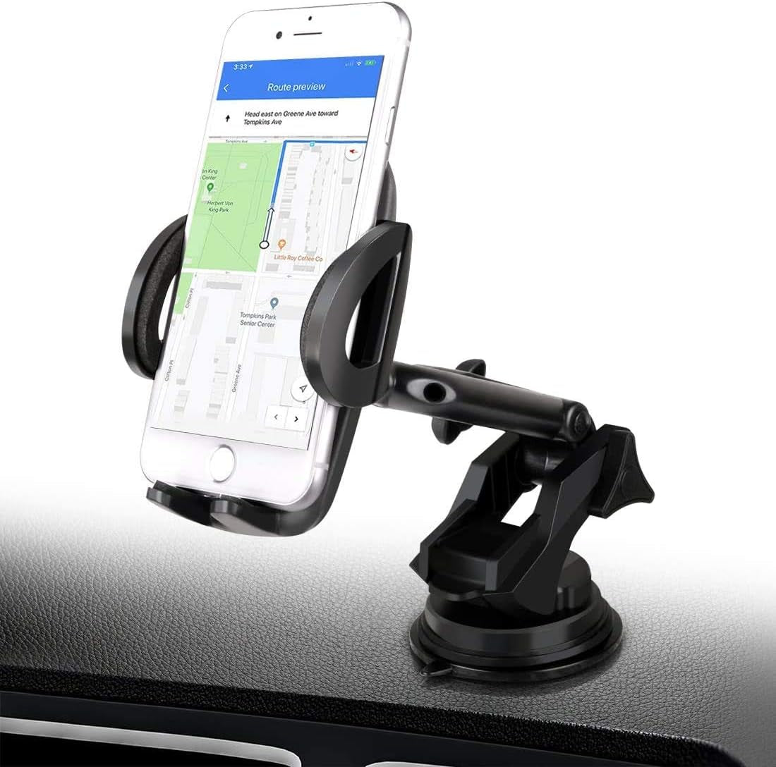 Dashboard Car Phone Mount Hands-Free Suction Cup Holder