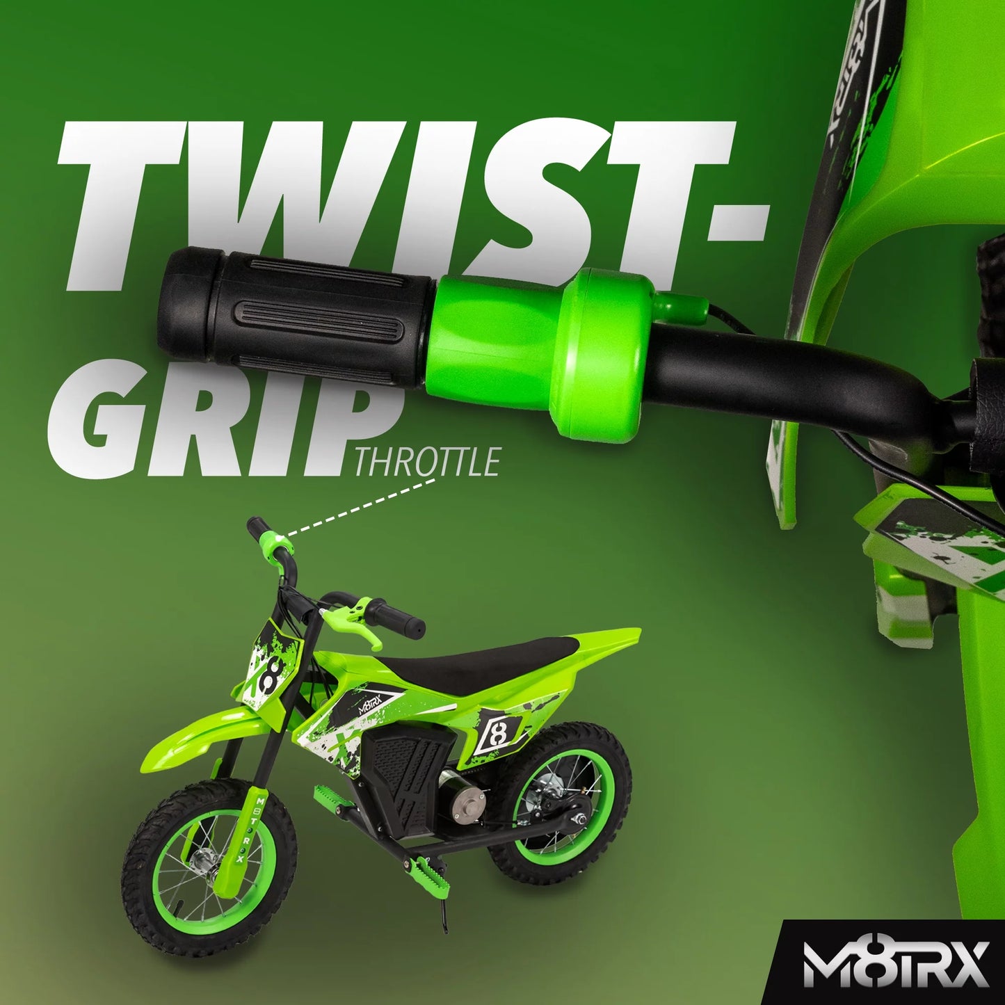 12V Electric Kids Dirt Bike – Battery-Powered Ride-On Motorcycle