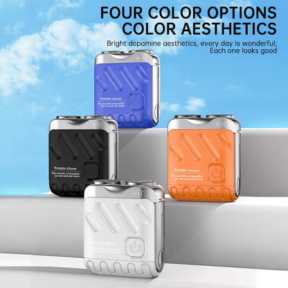 Mini Electric Shaver Dual Head Waterproof Rechargeable