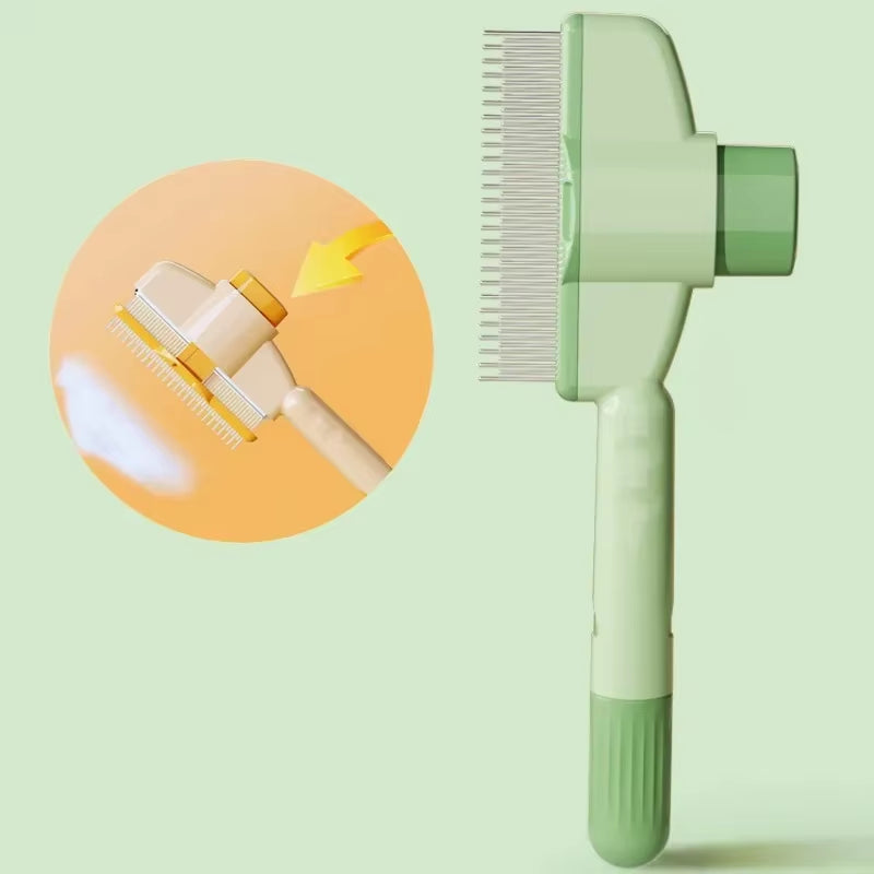 Dog Comb Pet Hair Remover Self-Cleaning Grooming Brush
