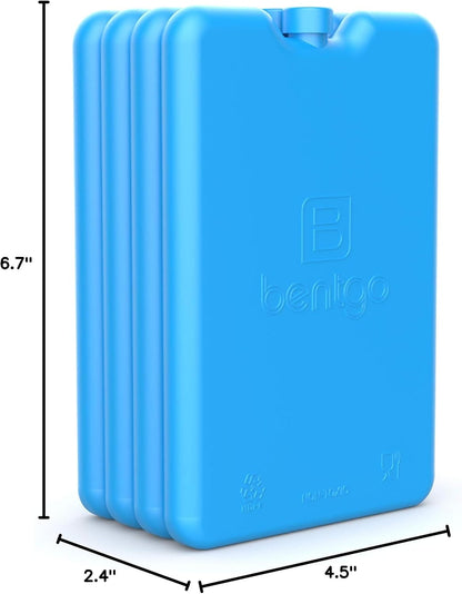 Slim Reusable Ice Packs – 4-Pack Quick-Freeze Lunch Cooler